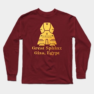 F&B Printer- Great Sphinx: Giza, Egypt Long Sleeve T-Shirt